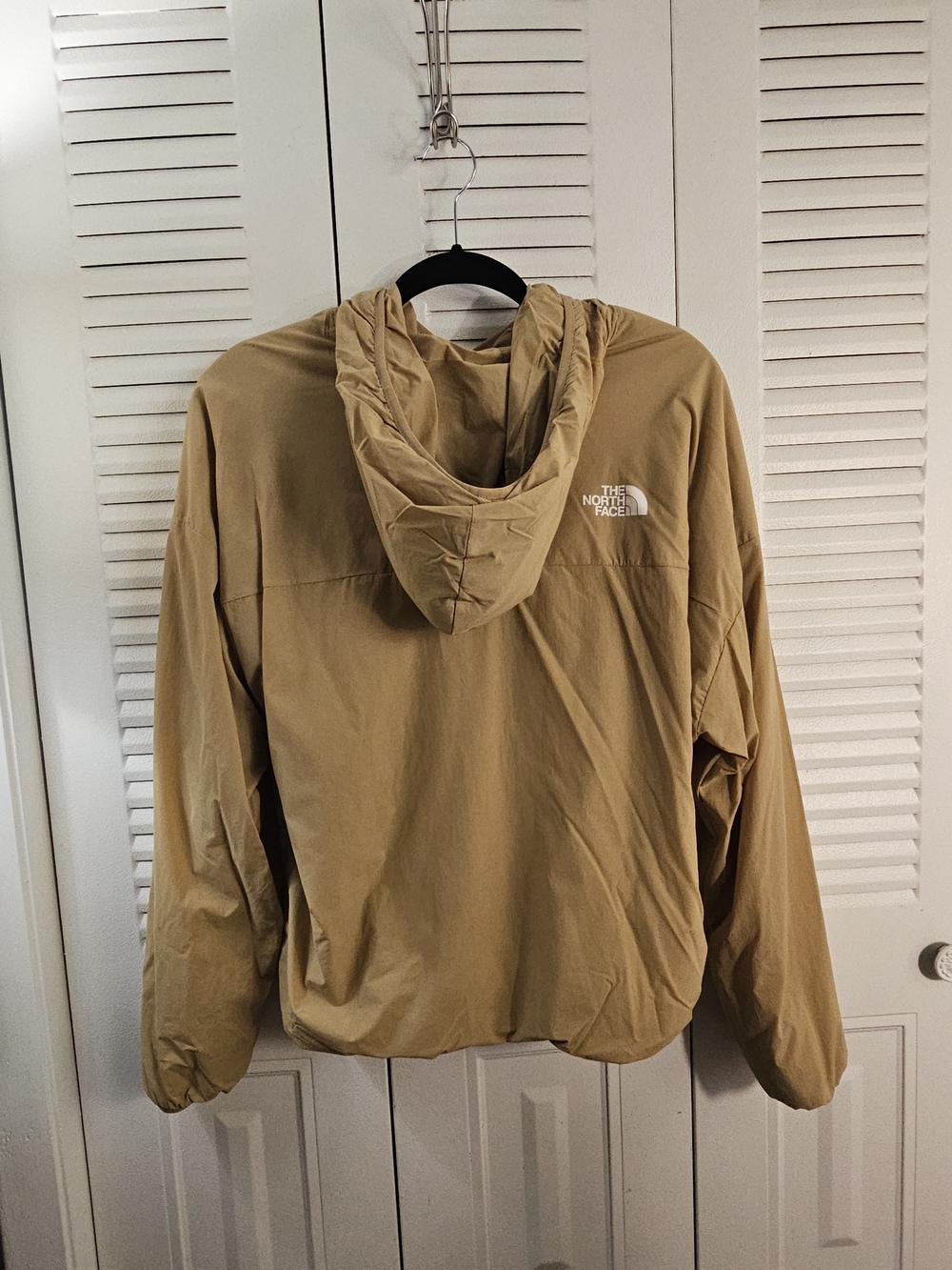 The North Face Hooded Windbreaker in Tan